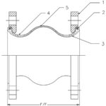 Single-Sphere Molded Rubber Expansion Joints Reference Drawing