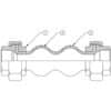 Threaded Union Molded Rubber Expansion Joints Reference Drawing