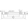 Ductile Iron Backing Flanges for Angle Face Rings Reference Drawing