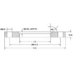 Ductile Iron Backing Flanges for Stub Ends Reference Drawing