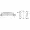 Square Exhaust Stainless Steel Flanges Reference Drawing