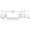 Class 150 Forged Steel Raised Face Slip-On Flange Reference Drawing