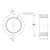 Threaded Half Couplings Reference Drawing