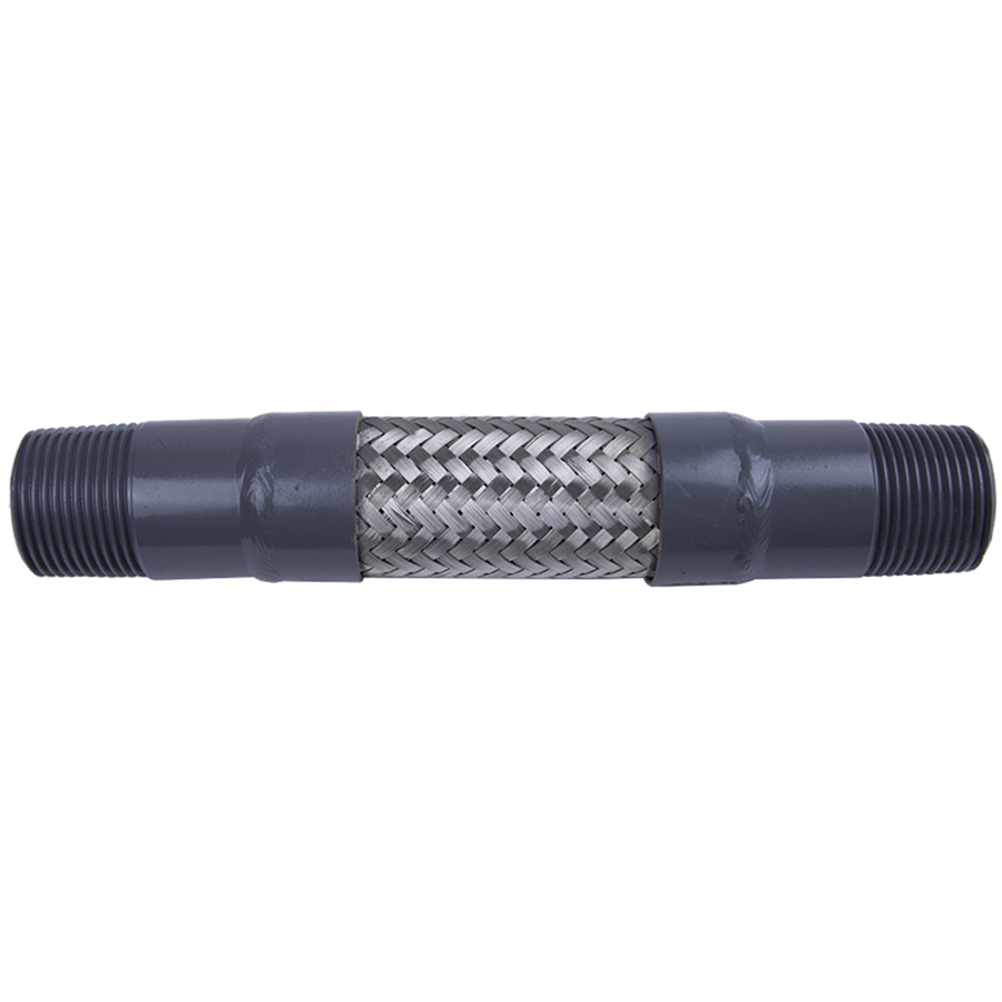stainless steel braided pump connector threaded