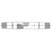 Stainless Steel Braided Male X Male Pump Connector Drawing