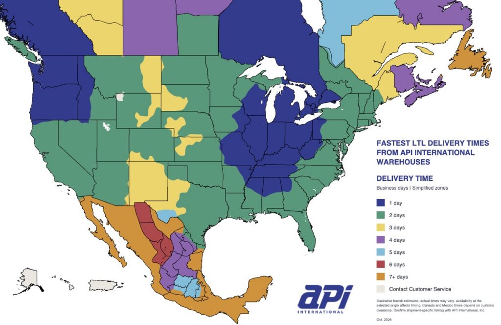 Flange Delivery Map